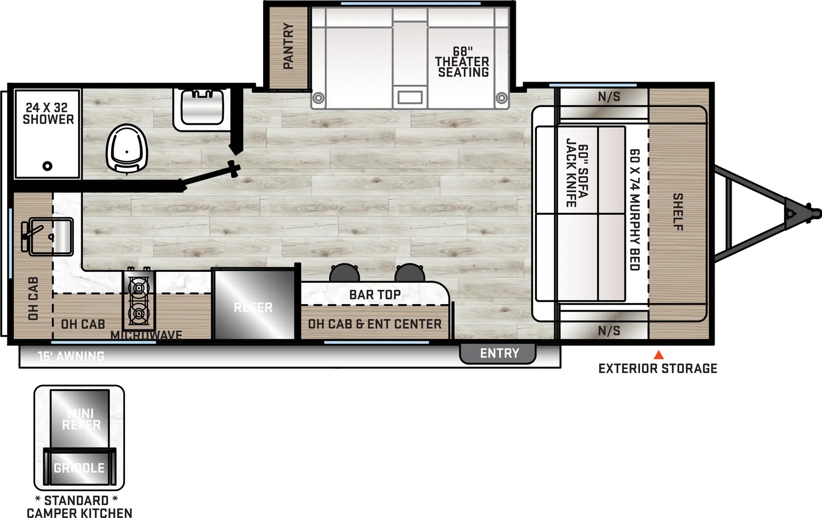 Aurora 18RBS Floorplan